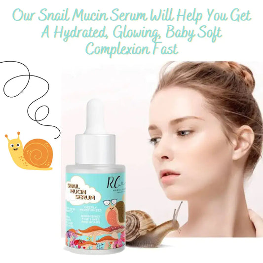 Snail Mucin + Vitamin C & E Serum – Hydrating & Brightening Formula