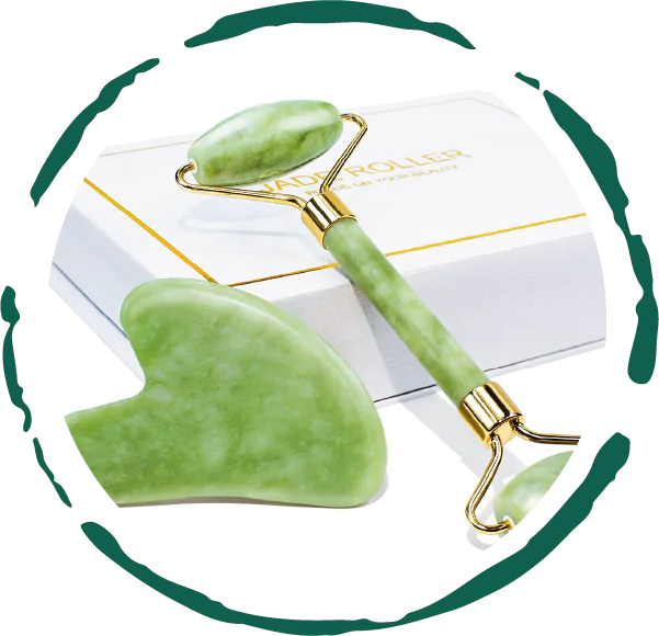 Jade Roller & Gua Sha Set – Facial Massage Tool Gift Box