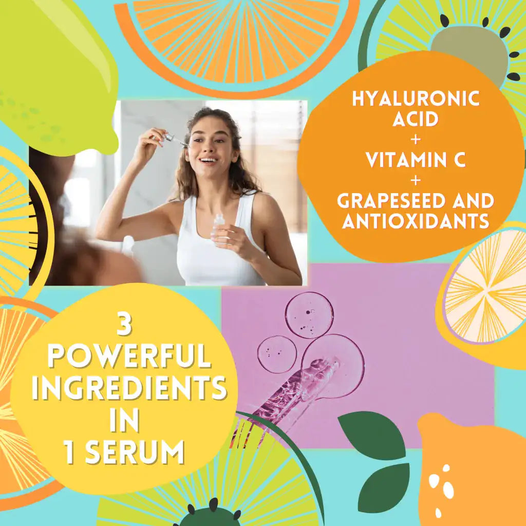 Grape + Hyaluronic Acid Serum – Hydrating Antioxidant Boost