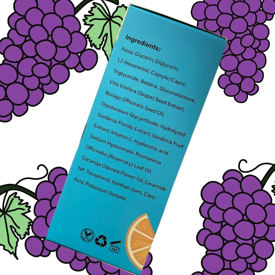 Grape + Hyaluronic Acid Serum – Hydrating Antioxidant Boost