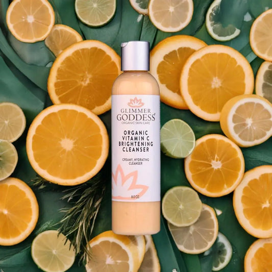 Vitamin C + E Organic Facial Cleanser – Anti-Aging & Brightening