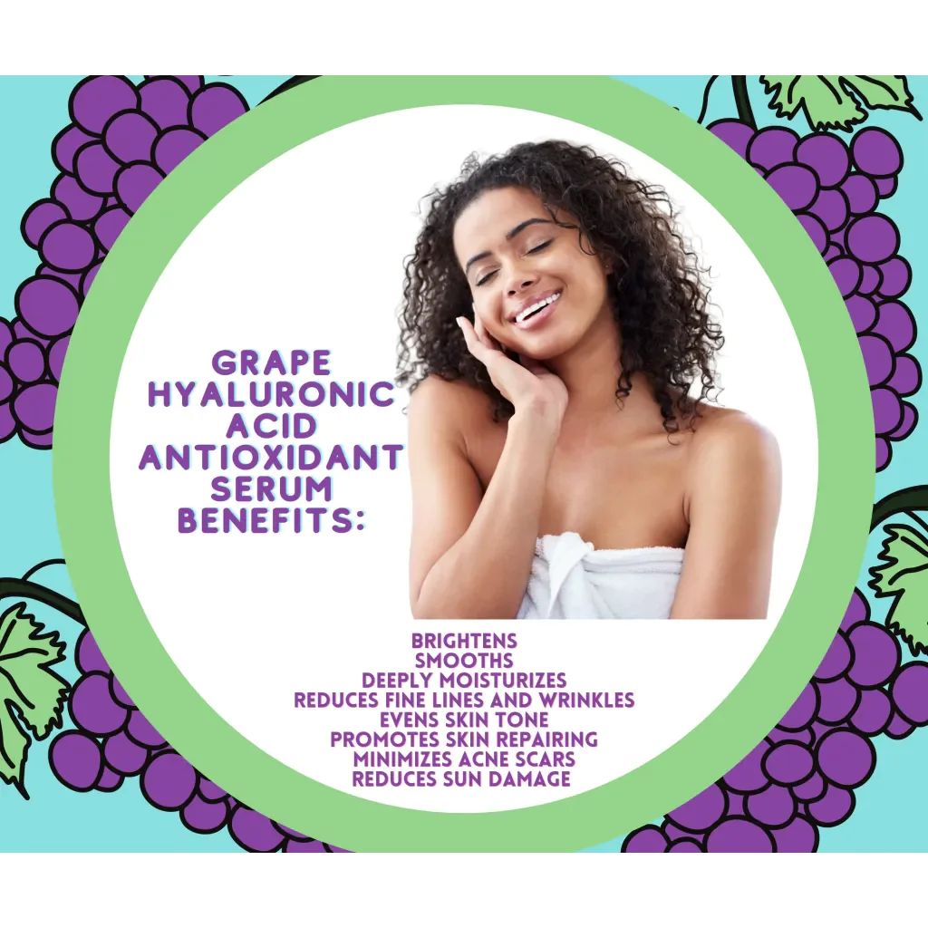 Grape + Hyaluronic Acid Serum – Hydrating Antioxidant Boost